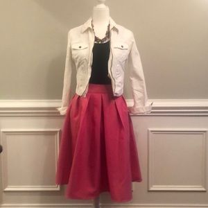 Women's High Waisted A Line Pleated Skirt